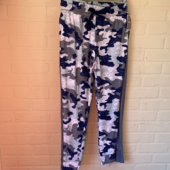 Roudelain pj joggers medium set‎ of 2 soft lightweight blue gray camo - Picture 2 of 8